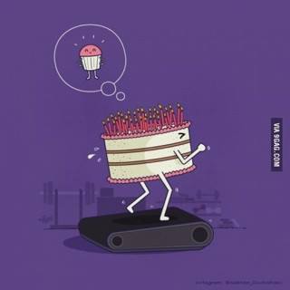 running cake