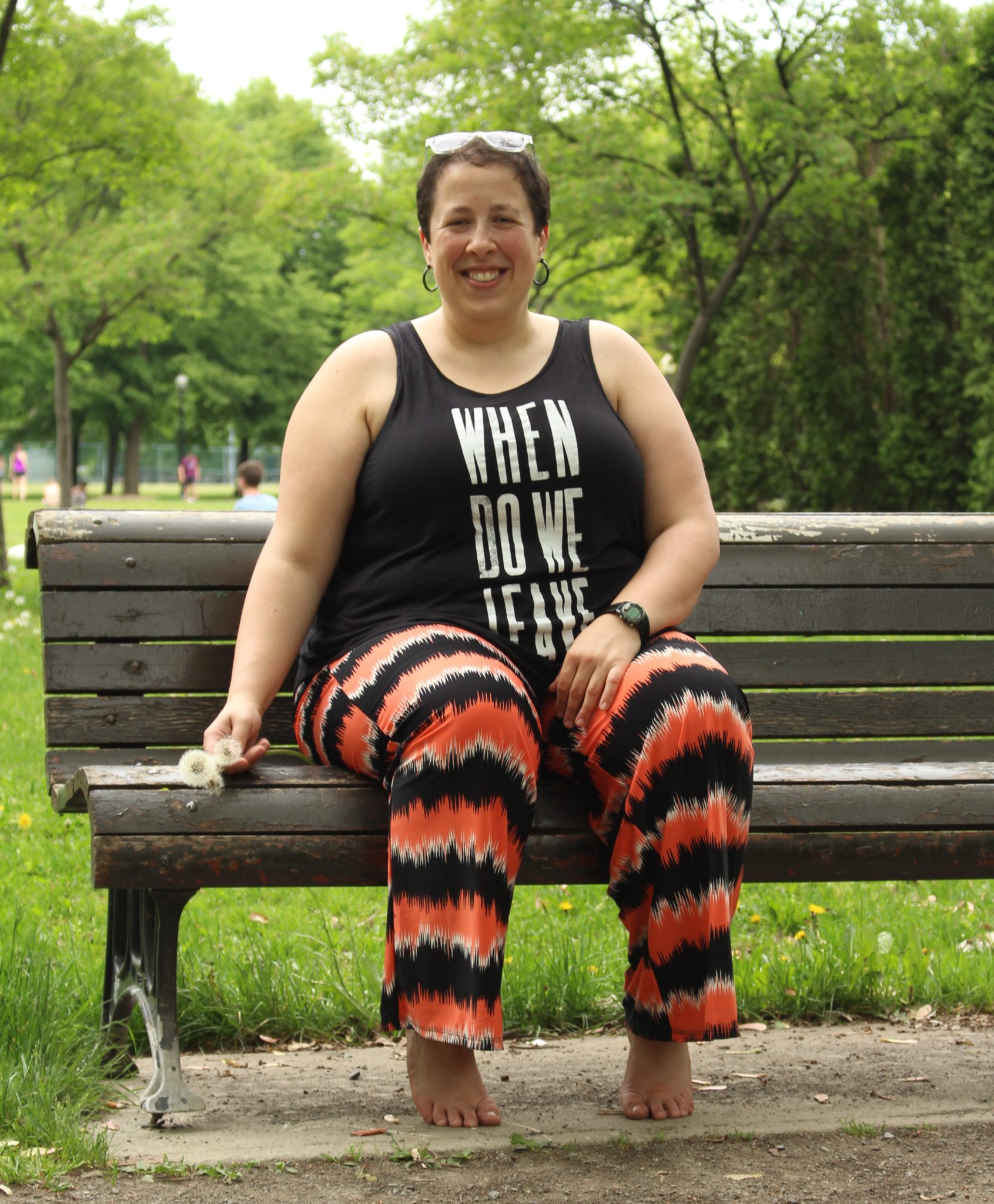 Printed Palazzo Pants by SWAK Designs • THE PLUS-SIZE BACKPACKER