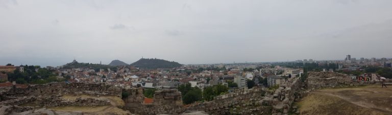 View of Plovdiv from Nebet Tepe Complex