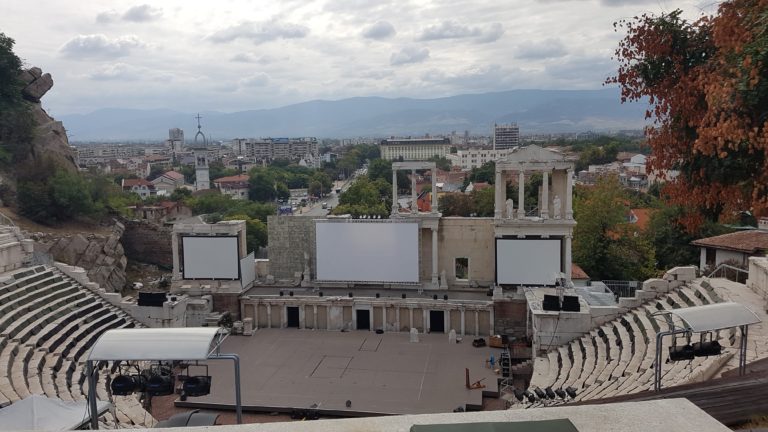 plus-size backpacker bulgaria plovdiv ancient roman theater Plovdiv - Ancient Roman Theater (daytime)