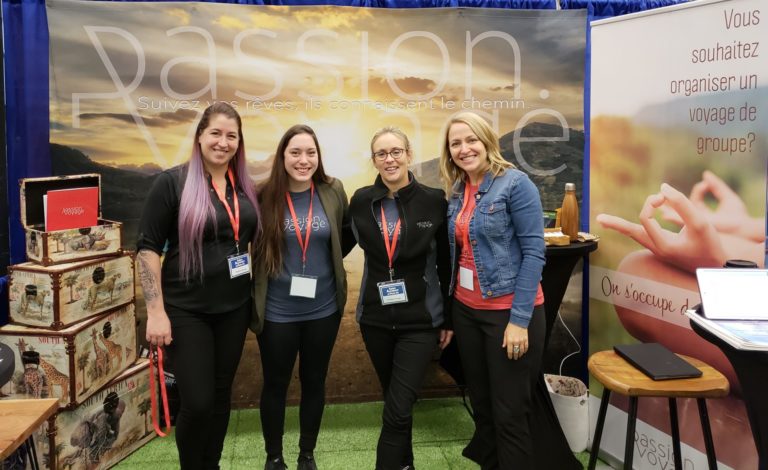 montreal outdoor adventure show passion.voyage travel agency plus-size backpacker