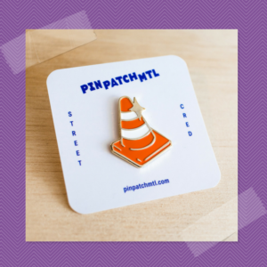 Pin Patch Mtl orange cone