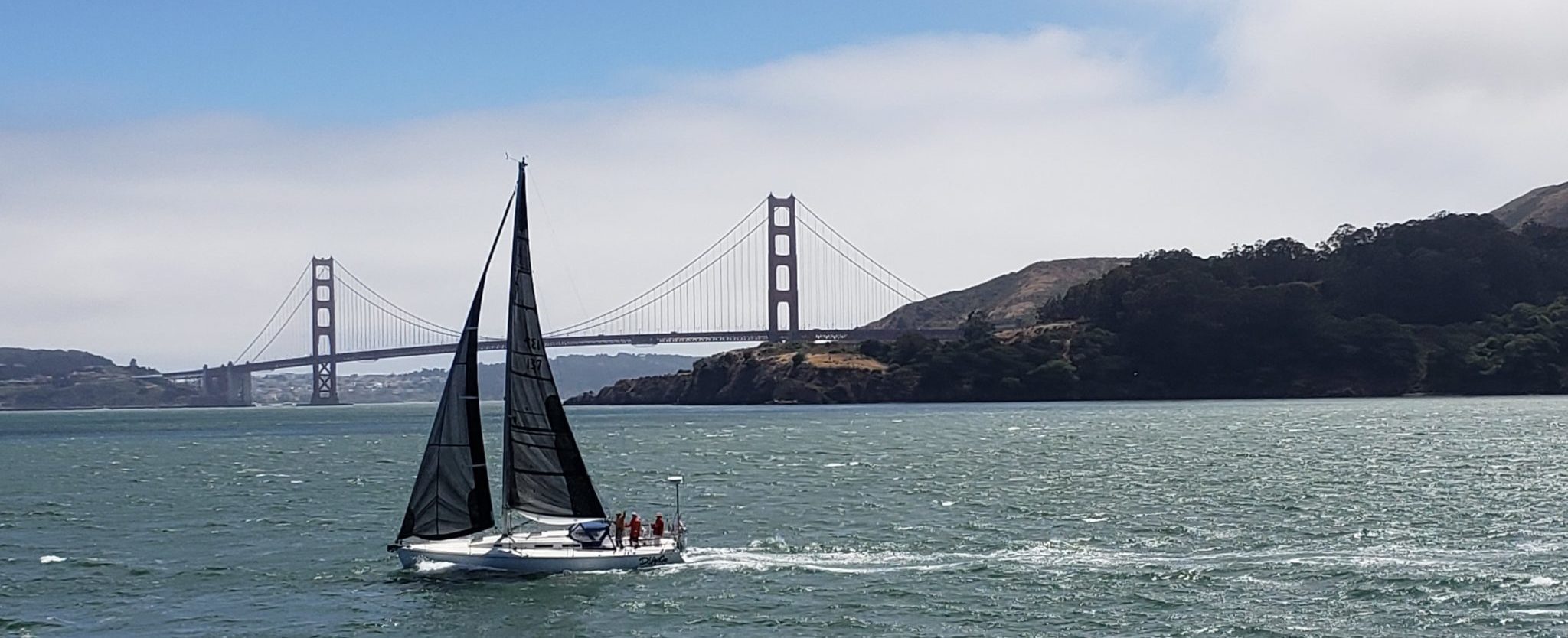 Sailing Golden Gate Bridge San Francisco