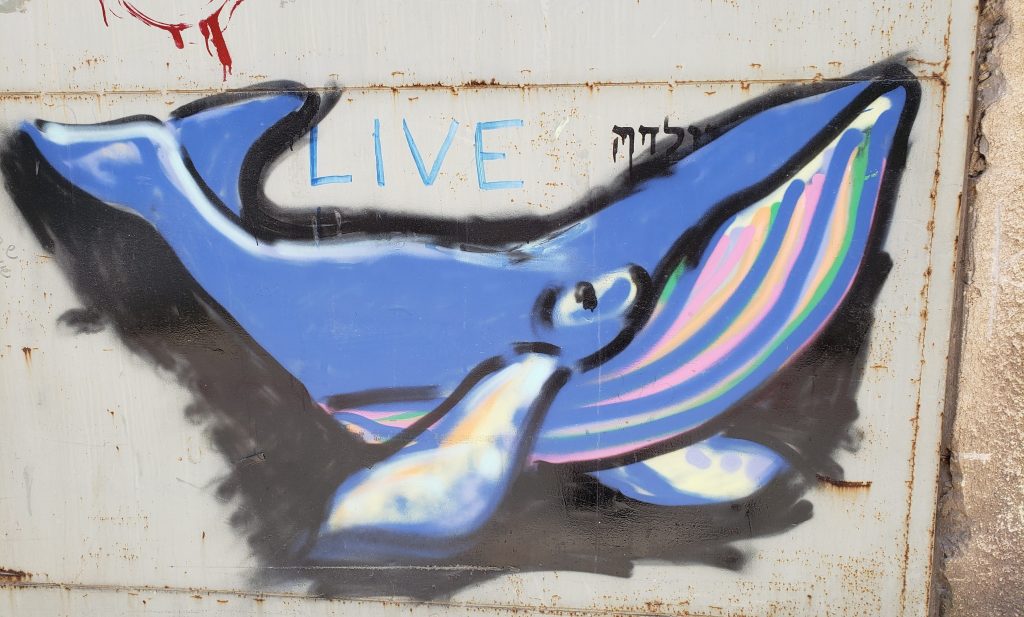 Jaffa Street Art baleine